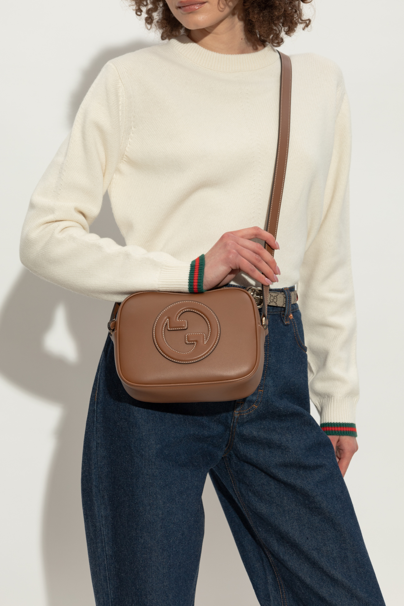ショルダーバッグ・ポシェット GUCCI Blondie Small Handbag Brown Gucci Blondie small shoulder bag in brown leather | GUCCI® US
